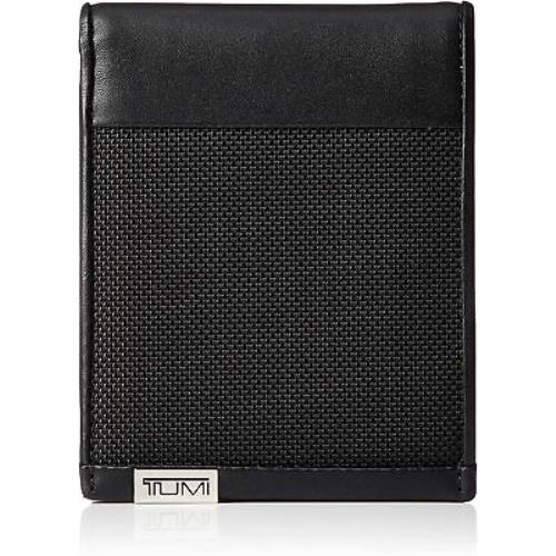Tumi Alpha Double Billfold Black Chrome Wallet