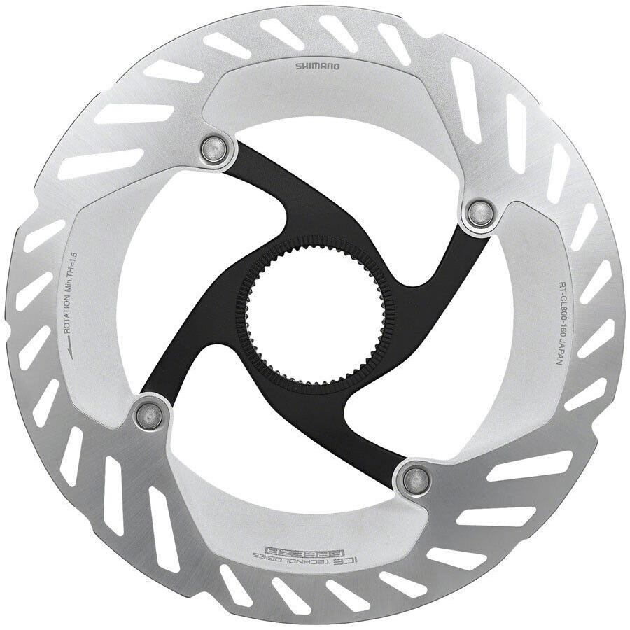 Shimano Grx RT-CL800 S Disc Brake Rotor with Lockring - 160mm Centerlock Silve