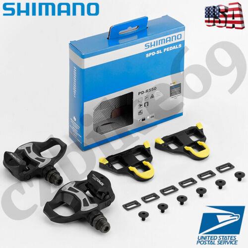 Shimano Tiagra PD-R550 Spd-sl Clipless Pedals w/SH11 Cleats Road Bicycle 9/16