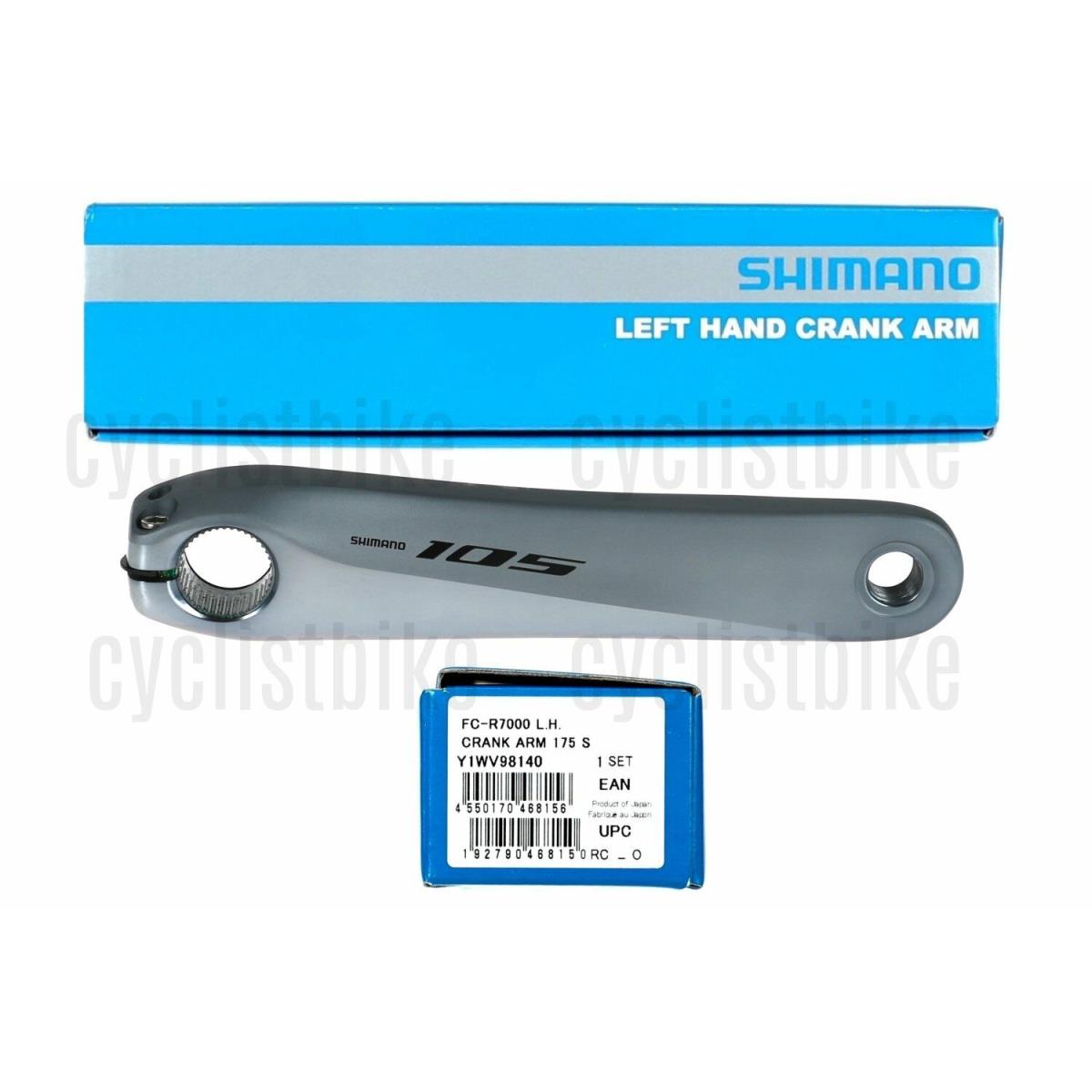 Shimano 105 FC-R7000 Left Hand Crank Arm Unit 175mm Silver