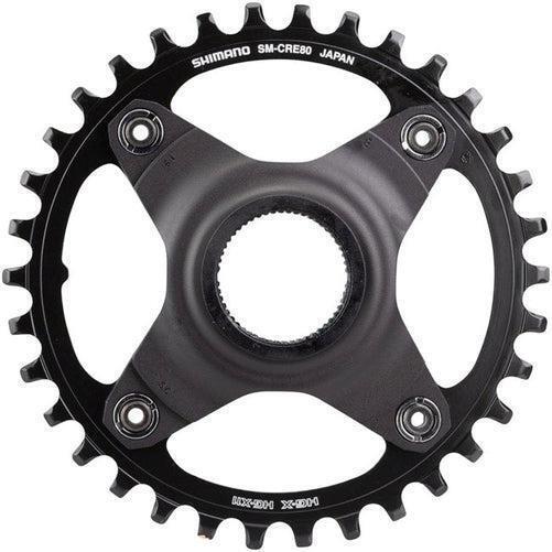 Shimano Steps SM-CRE80-B Chainring Without Chainguide 53mm Boost Chainline 38t