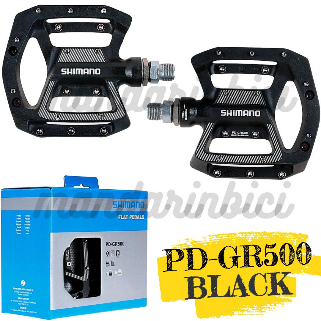 Shimano Mtb PD-GR500 Flat Pedals Black Mtb Freeride Bike