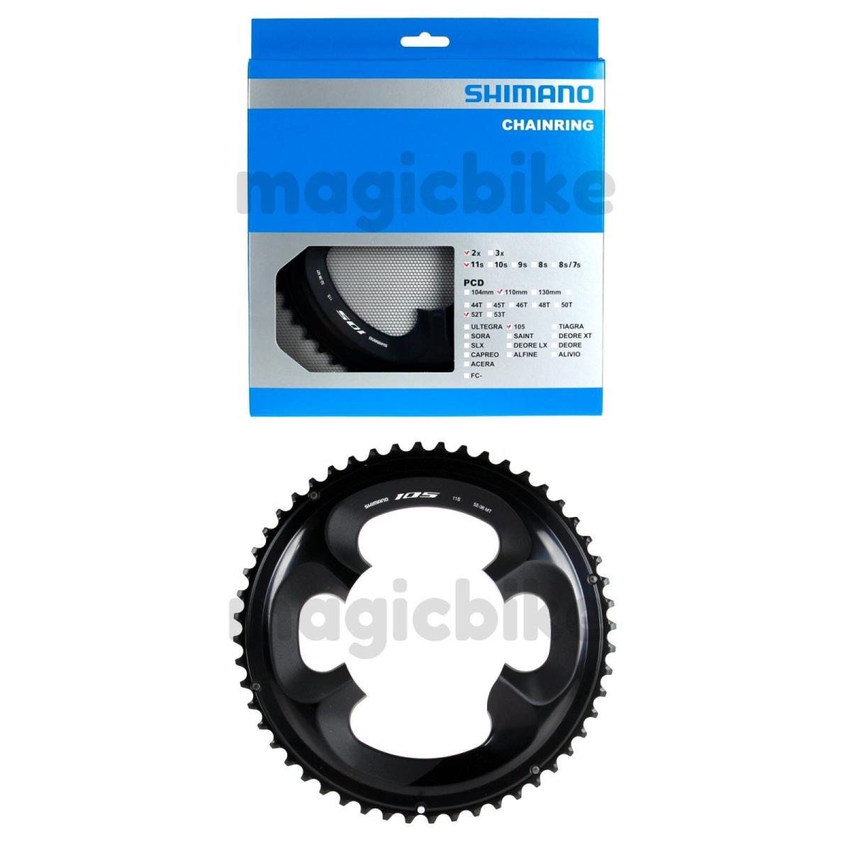 Shimano 105 FC-R7000 110mm Bcd 4 Arm Chainrings - 52T MT Black