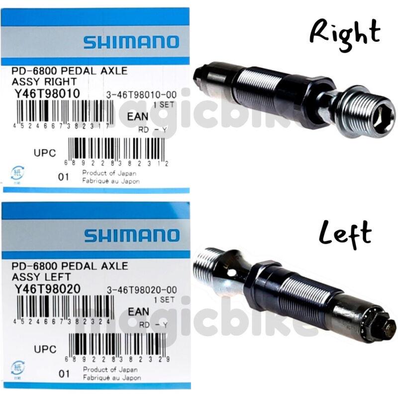 1Pair Shimano Ultegra PD-6800 Left Right Pedal Axle+4mm Longer Assembly