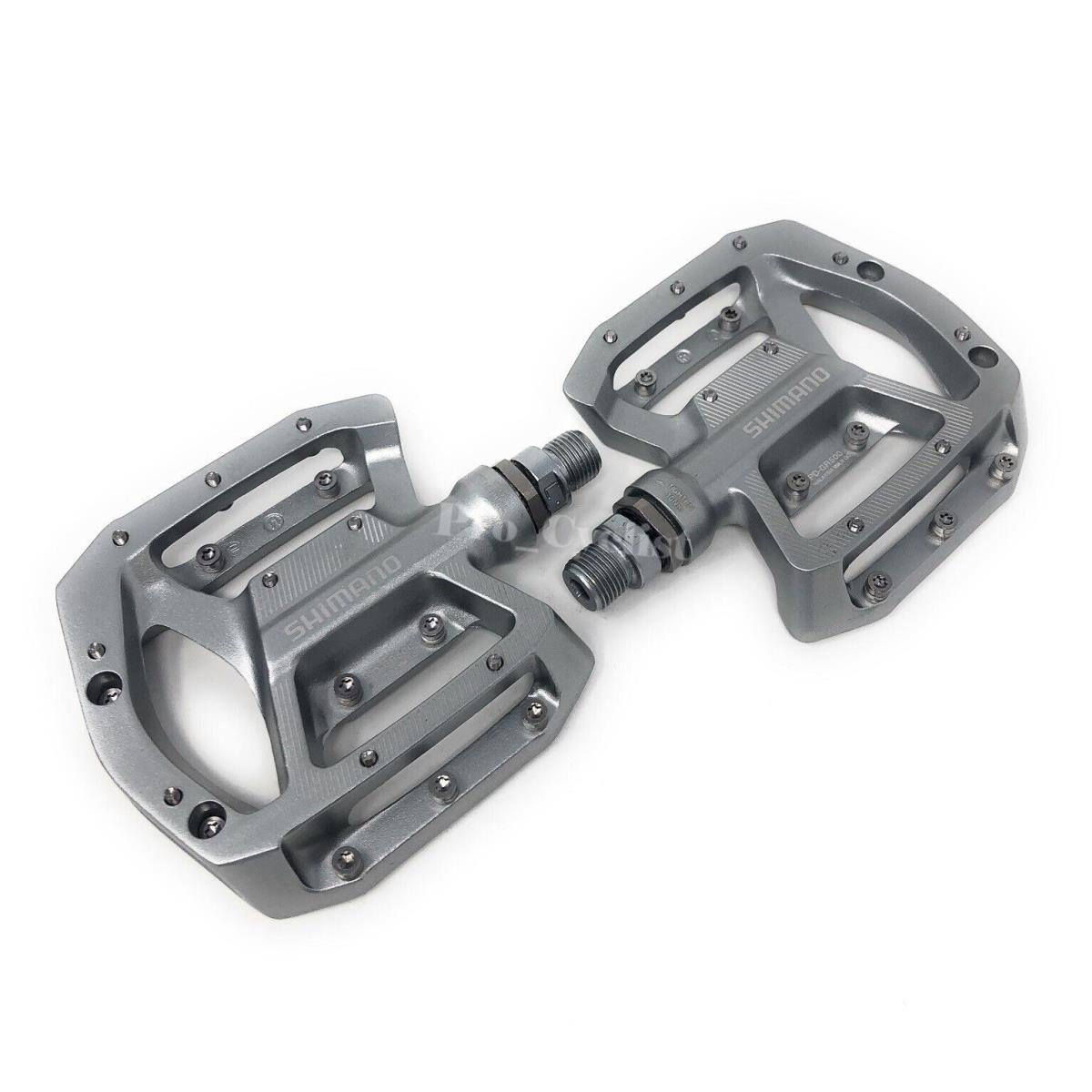 Shimano PD-GR500 Flat Pedals For Mountain Bike Off-road Silver All - Silver