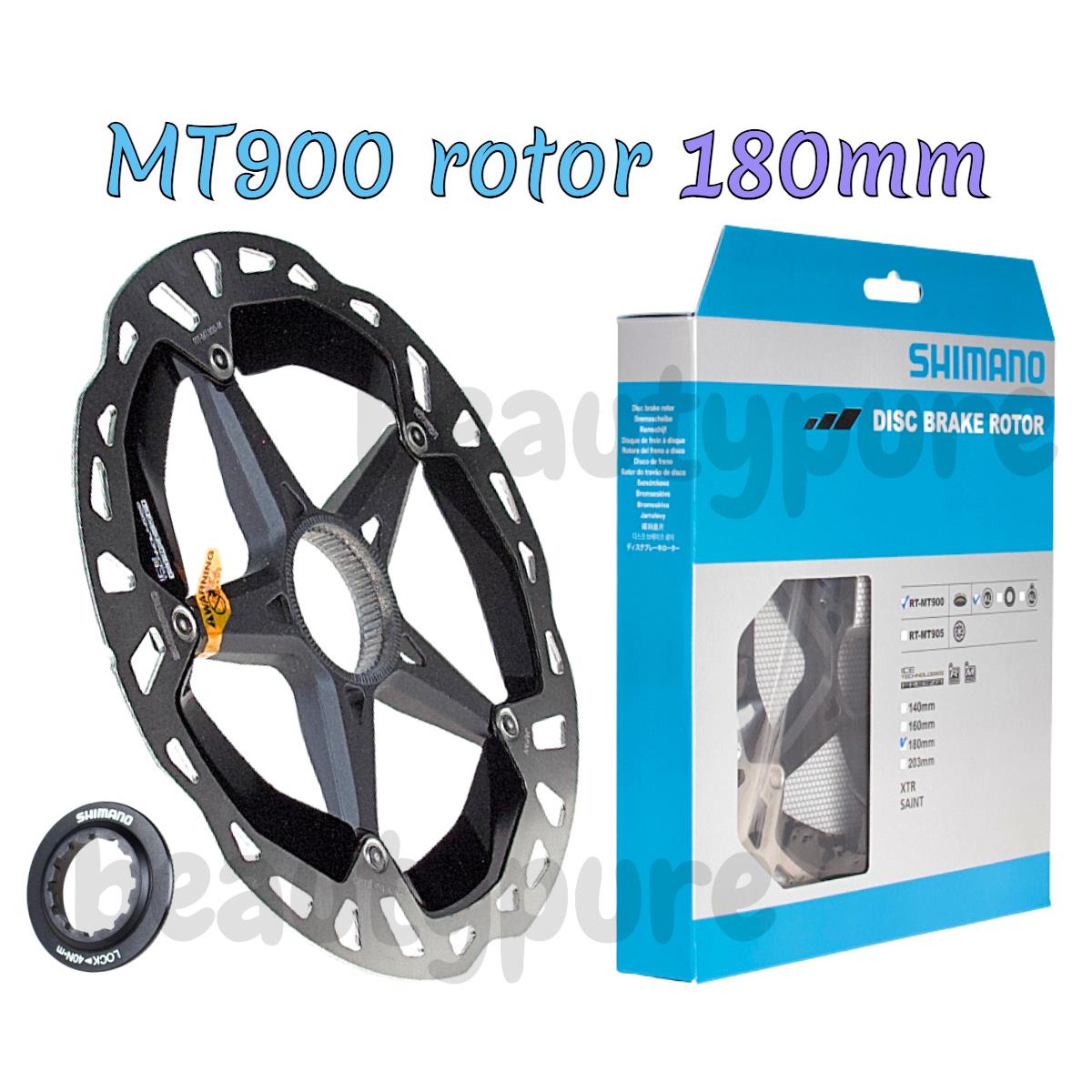 Shimano RT-MT900 180mm Center Lock Brake Rotor with Lockring - 