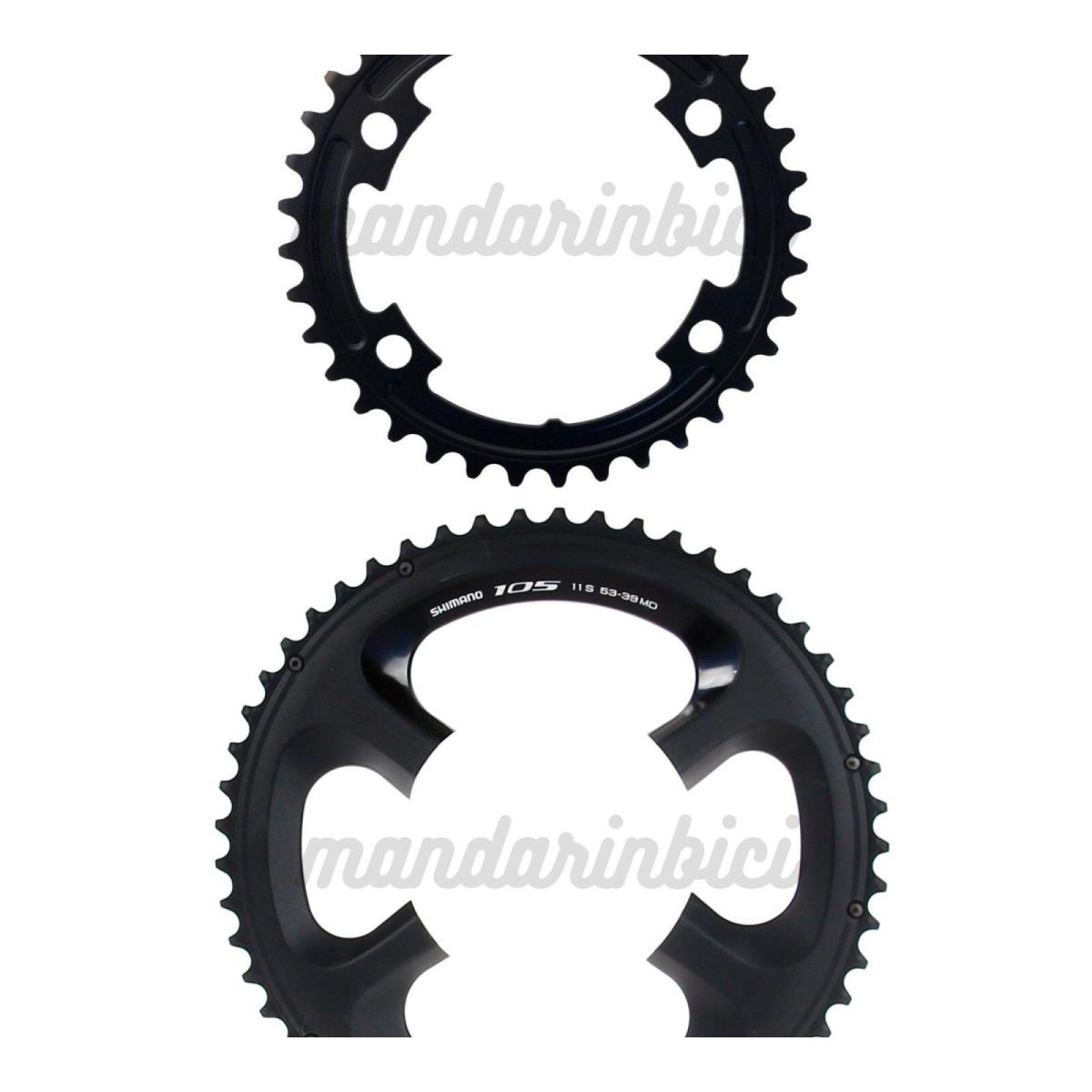 Shimano 105 FC-5800 53T 39T MD Outer/inner Chainrings 11-Speed Black