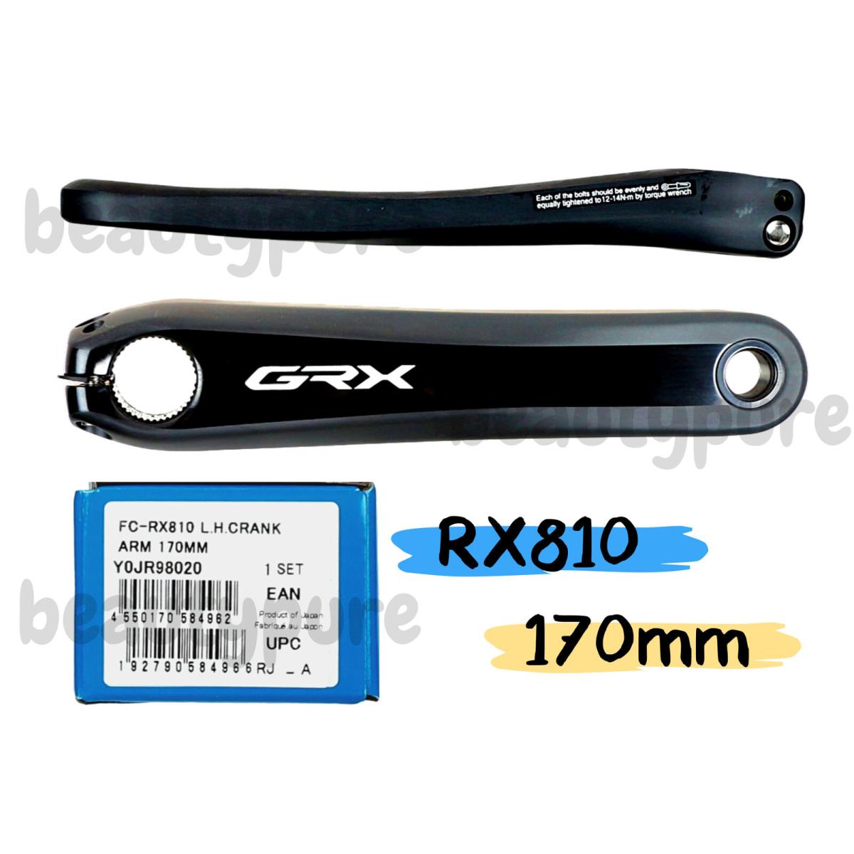 170mm Shimano FC-RX810 Bicycle Left Hand Crank Arm Unit Y0JR98020