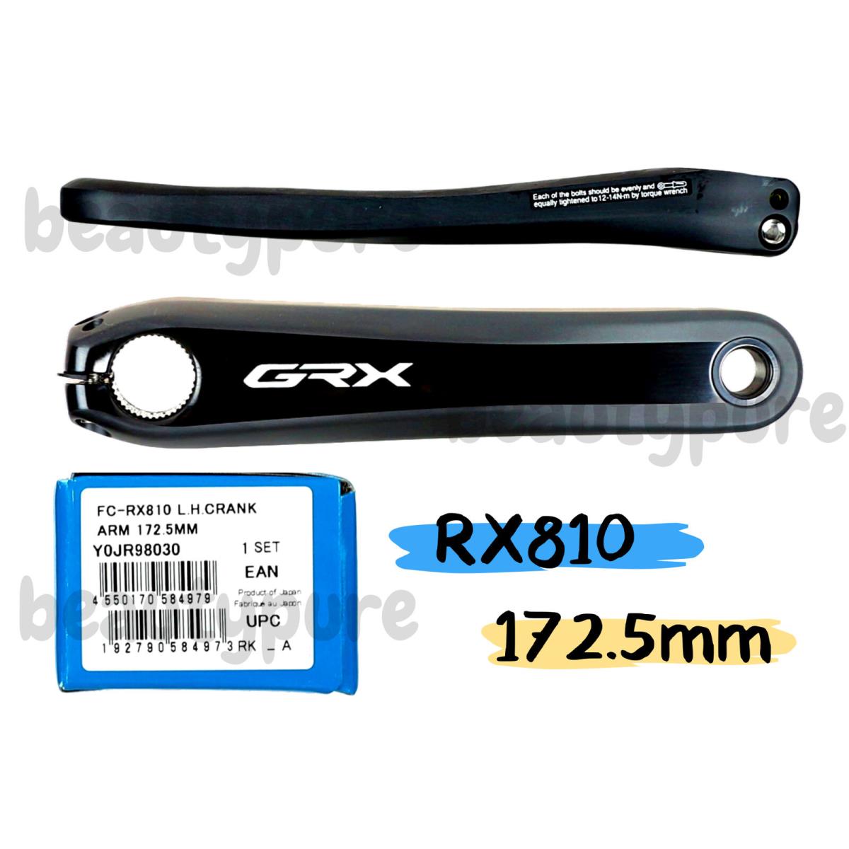 172.5mm Shimano FC-RX810 Bicycle Left Hand Crank Arm Unit Y0JR98030