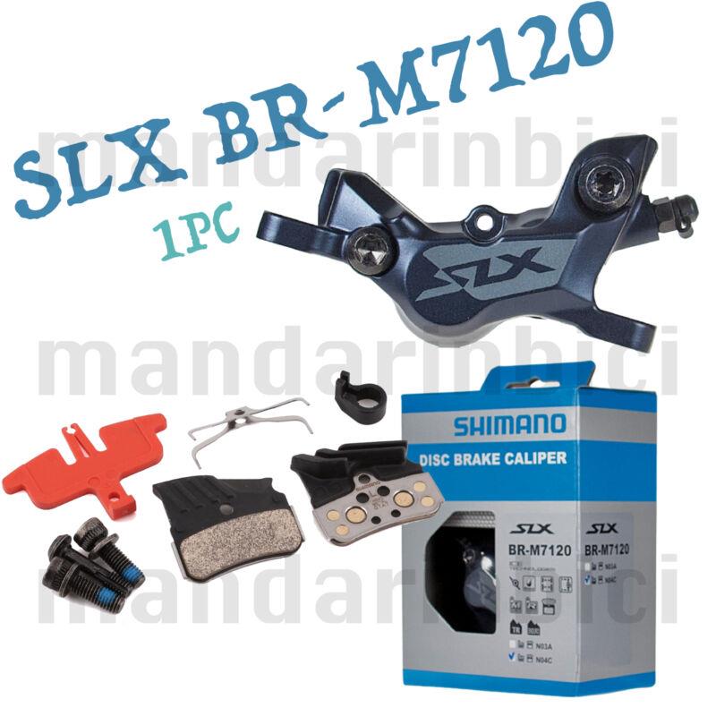 1pc Shimano Slx BR-M7120 Post Mount Brake Caliper with N04C Metal Pads