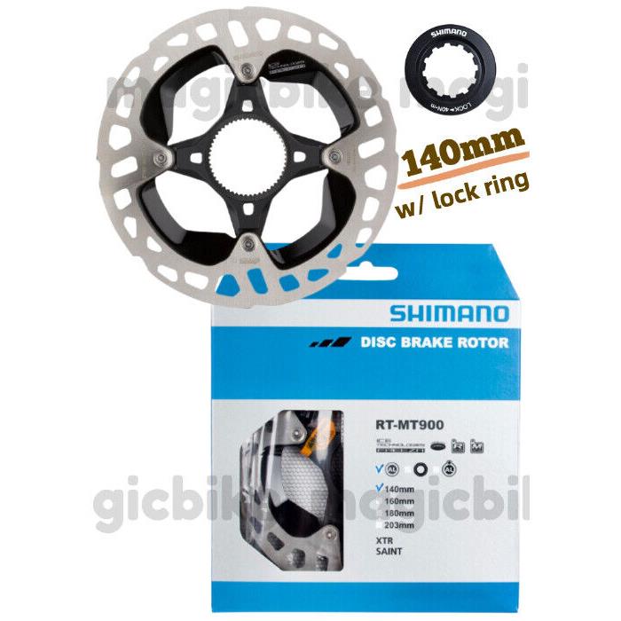 Shimano RT-MT900 Center Lock Brake 140mm Rotor w/ Lockring