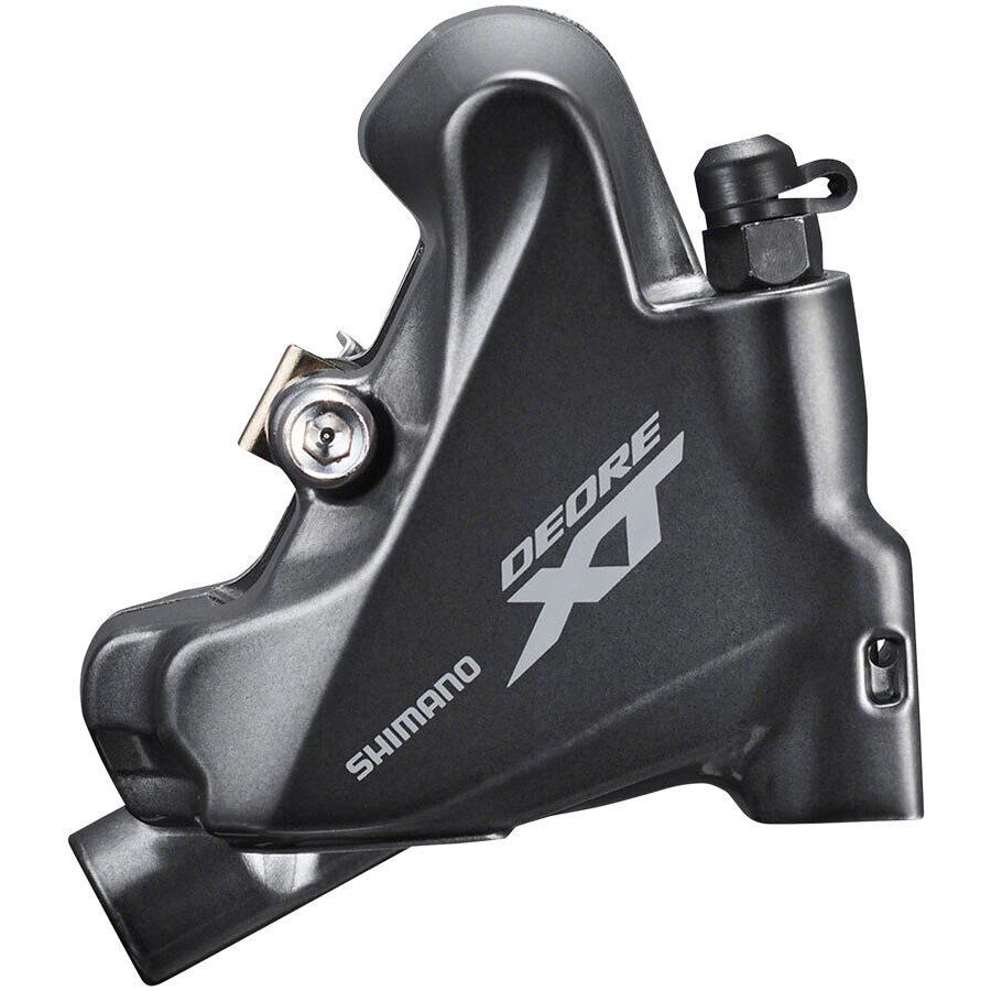 Shimano XT BR-M8110 Disc Brake Caliper - 2-Piston Rear Only Flat-mount Metal - Gray