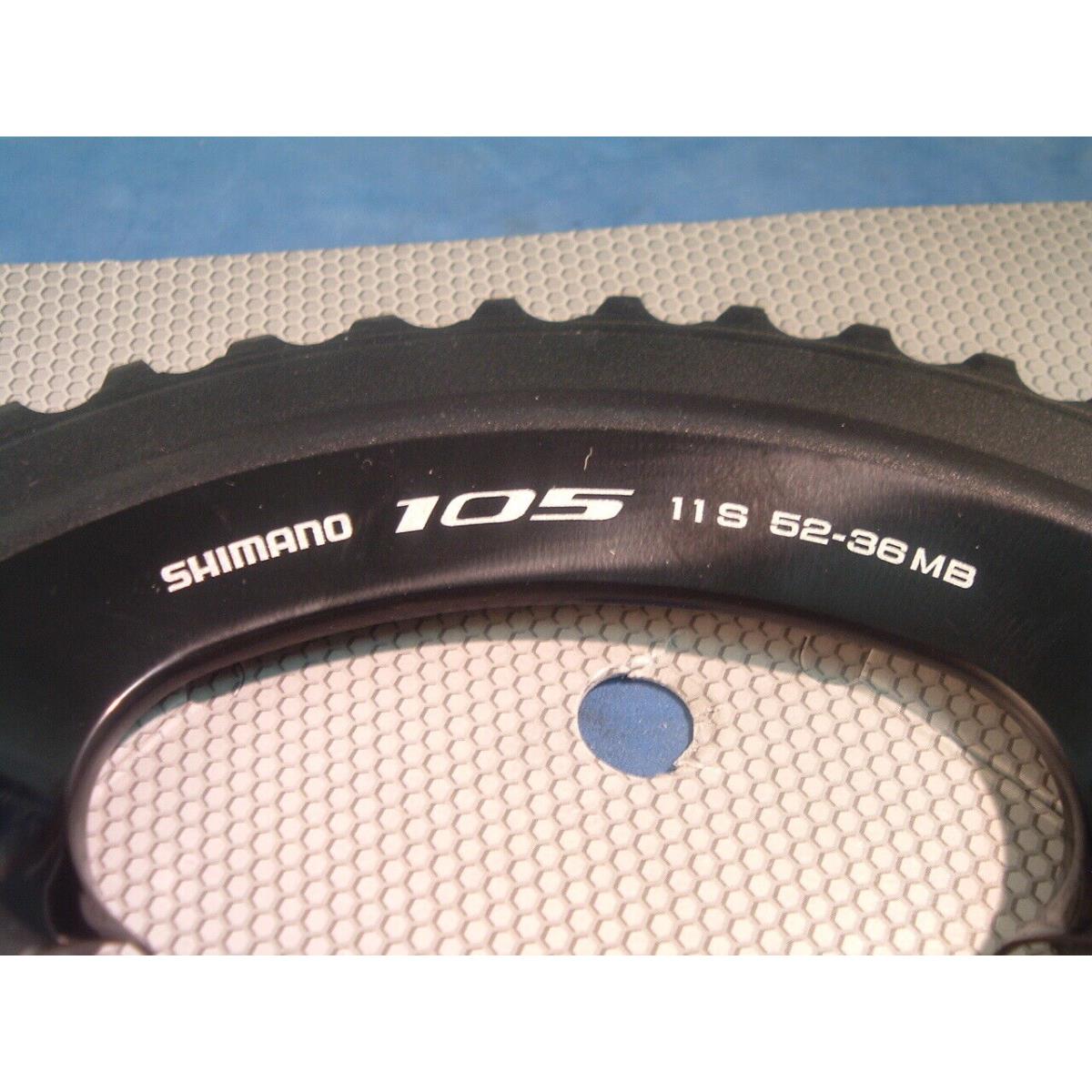 Shimano 105 52T-MB FC-R5800 Road Chainring -110BCD-11-Spd- 4H- Asym- Mint