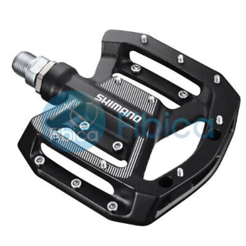 2020 Shimano PD GR500 Flat Platform Pedals Black with Pins