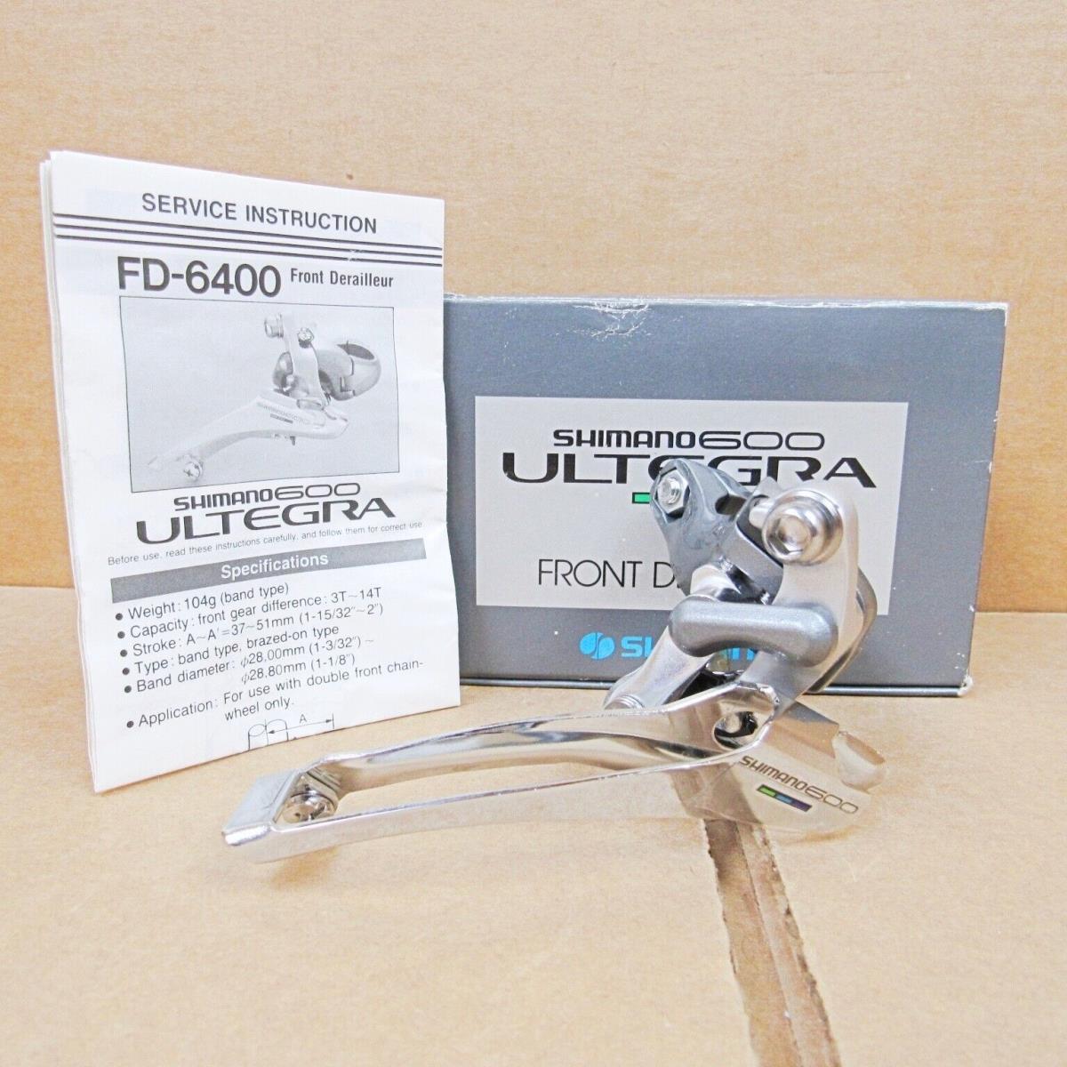 Shimano 600/Ultegra Front Derailleur...clamp-on 28.6 mm