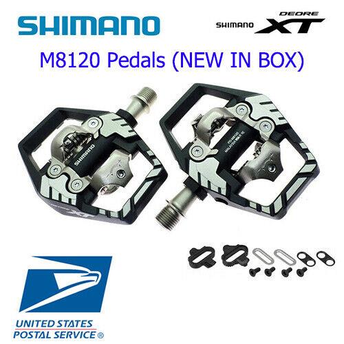 Shimano Deore XT PD-M8120 Spd Mtb Trail Pedals Clipless w/ SM-SH51 PD-M8020