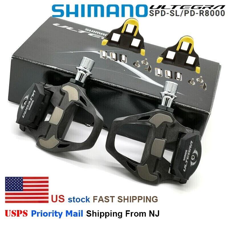 Shimano Ultegra PD-R8000 Clipless Pedals Carbon Composite with Spd-sl SH11 Cleat