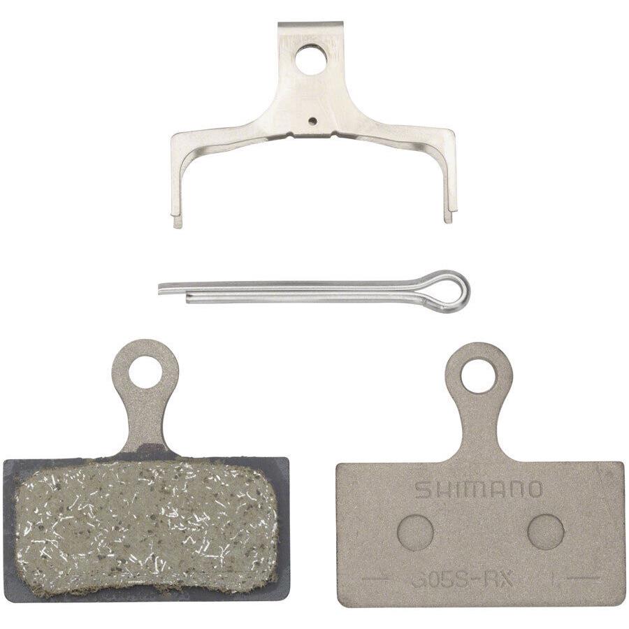 Shimano G05S-RX Disc Brake Pad and Spring - Resin Compound Stainless Steel Back