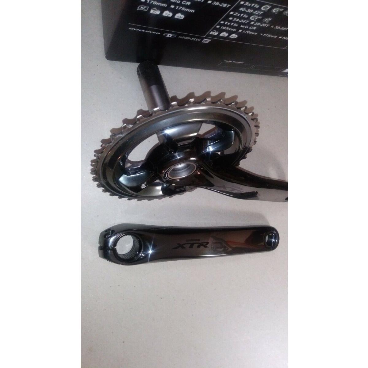 Shimano Xtr Hollowtech II Trail Mtb Crankset 2 x 11 Speed FC-m9020 175mm 38/28t