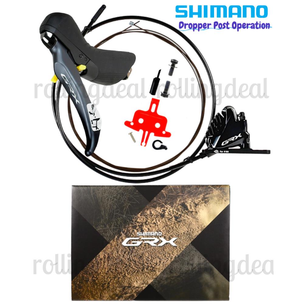 Shimano Grx RX810 LA Hydraulic Disc Front Brake Set with Dropper Post Operation