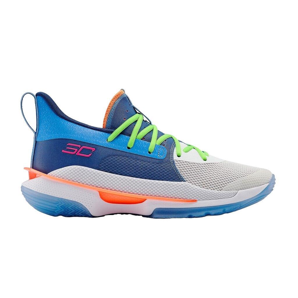 Under Armour UA Curry 7 Mens 9 `super Soaker` Basketball Shoes 3021258