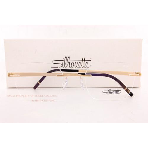 Silhouette Eyeglass Frames Momentum 5529 HB 7520 Golden Hour 50mm