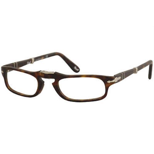 Persol Men`s Eyeglasses PO2886V PO/2886/V 24 Havana Folding Optical Frame 51mm