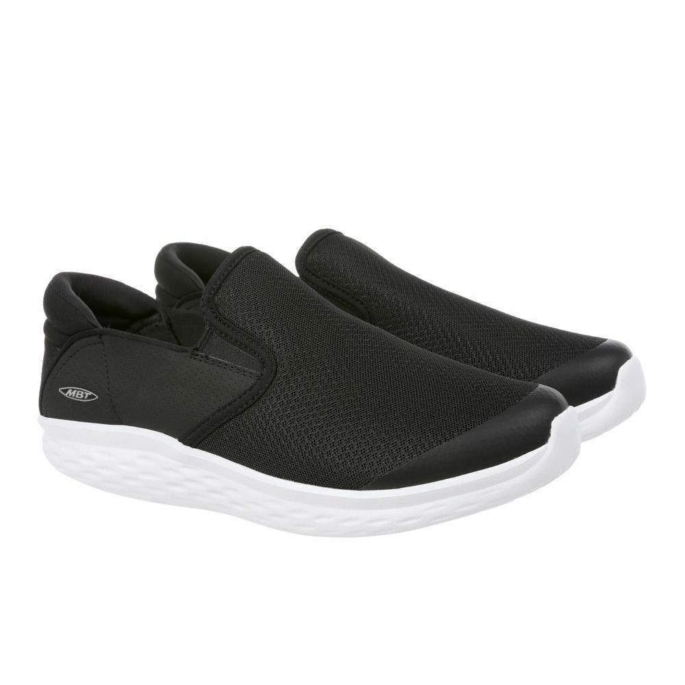 Mbt Modena Iii Slip On Women`s Walking Shoe Ultra-light Mesh Upper 12 Colors Black/White Sole