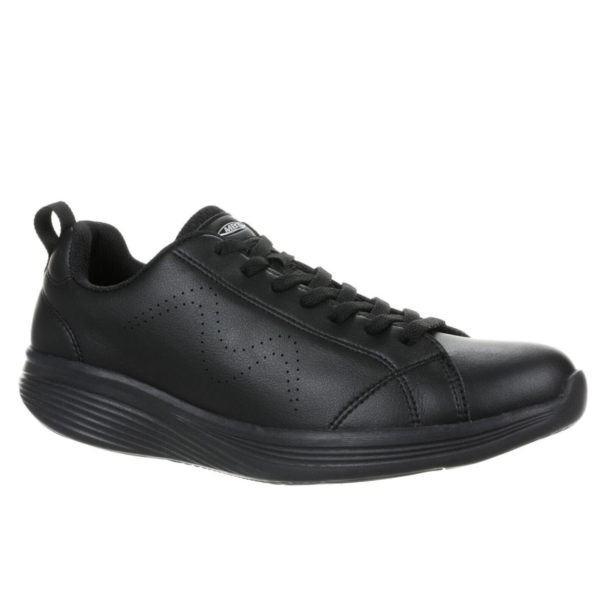 Mbt Ren Men`s Walking Shoe Ultra-light Comfort Leather Upper 2 Colors BLACK/BLACK-702758-257L