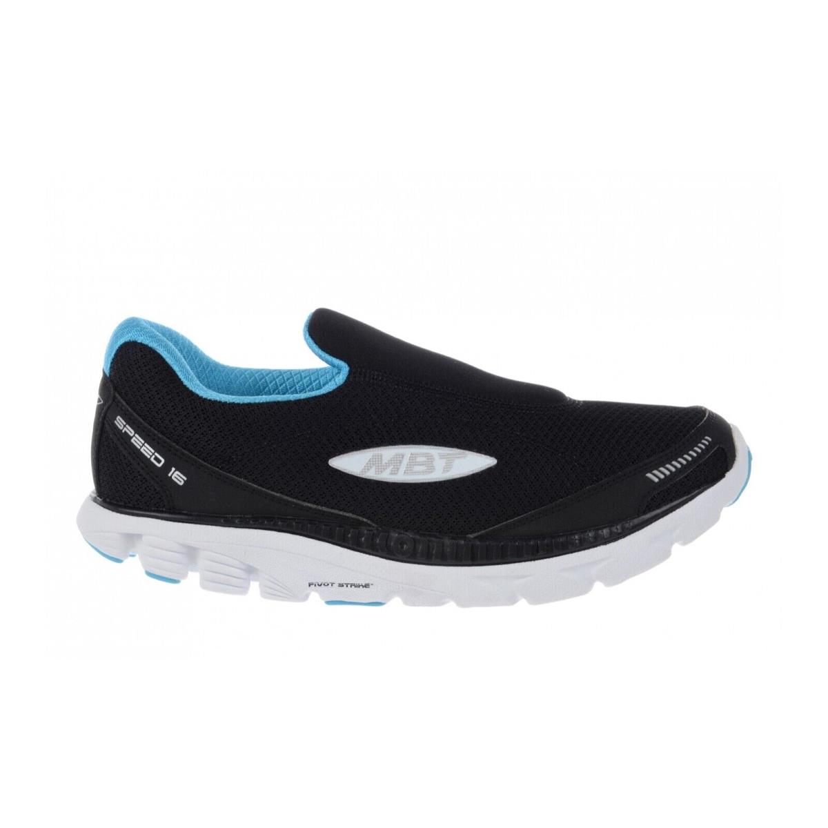 Mbt Speed 16 Slip On Women`s Walking Shoe Ultra-lightweight Comfort 2 Colors Sky Blue/Black/White