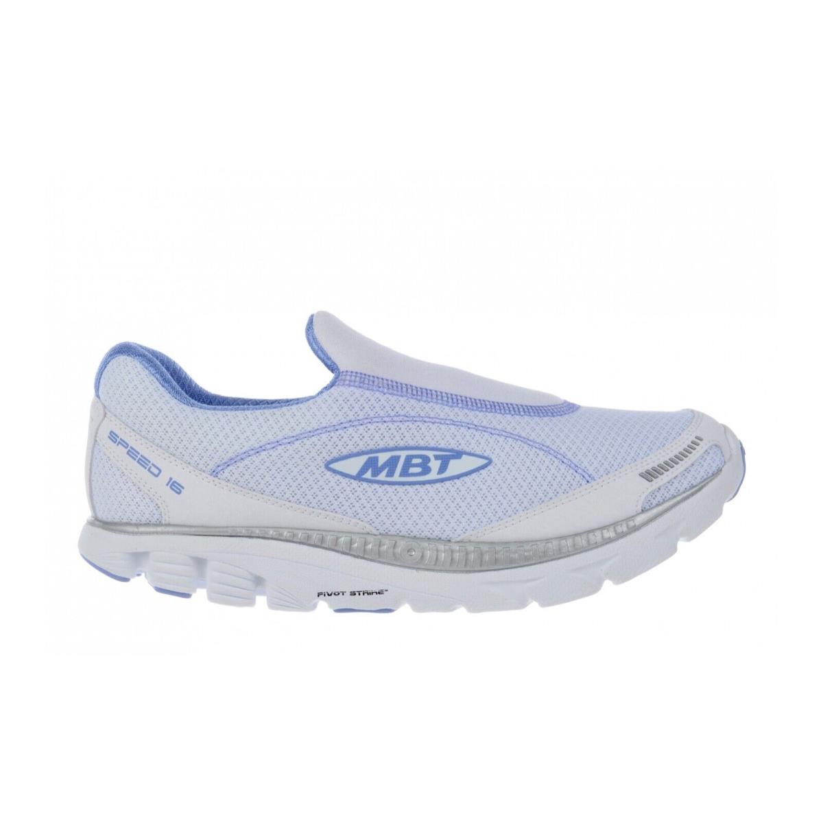 Mbt Speed 16 Slip On Women`s Walking Shoe Ultra-lightweight Comfort 2 Colors White/Silver