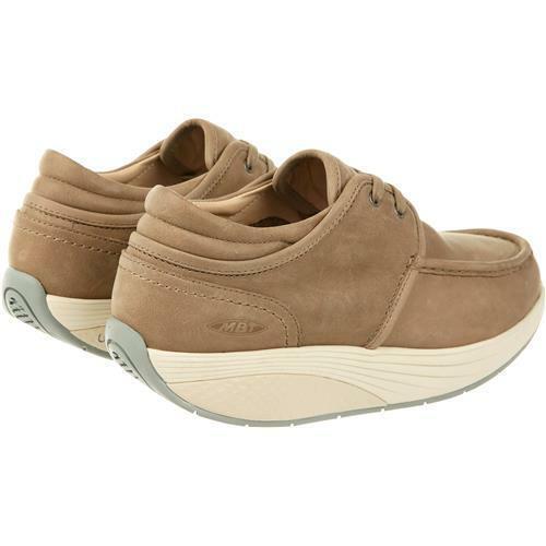 Mbt Kheri 6S Men`s Casual Dress Moc-toe Soft Taupe Grey Lthr Vibram Outsole