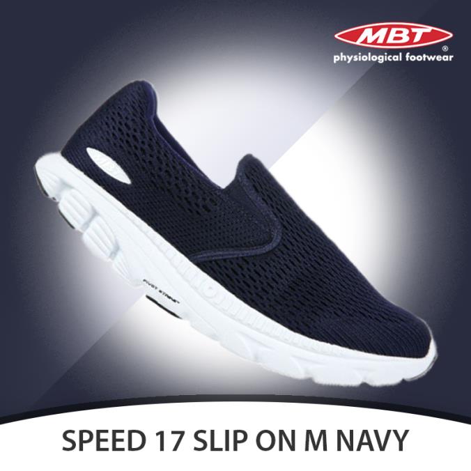 Mbt Speed 17 Slip On Men`s Walking Shoe Ultra-lightweight Comfort 3 Colors Navy
