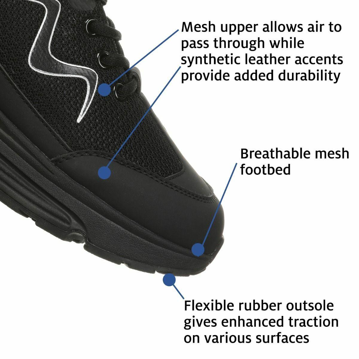 Mbt Mens Sport 1 Walker Long Distance Walking Shoe Light/comfort 2 Colors