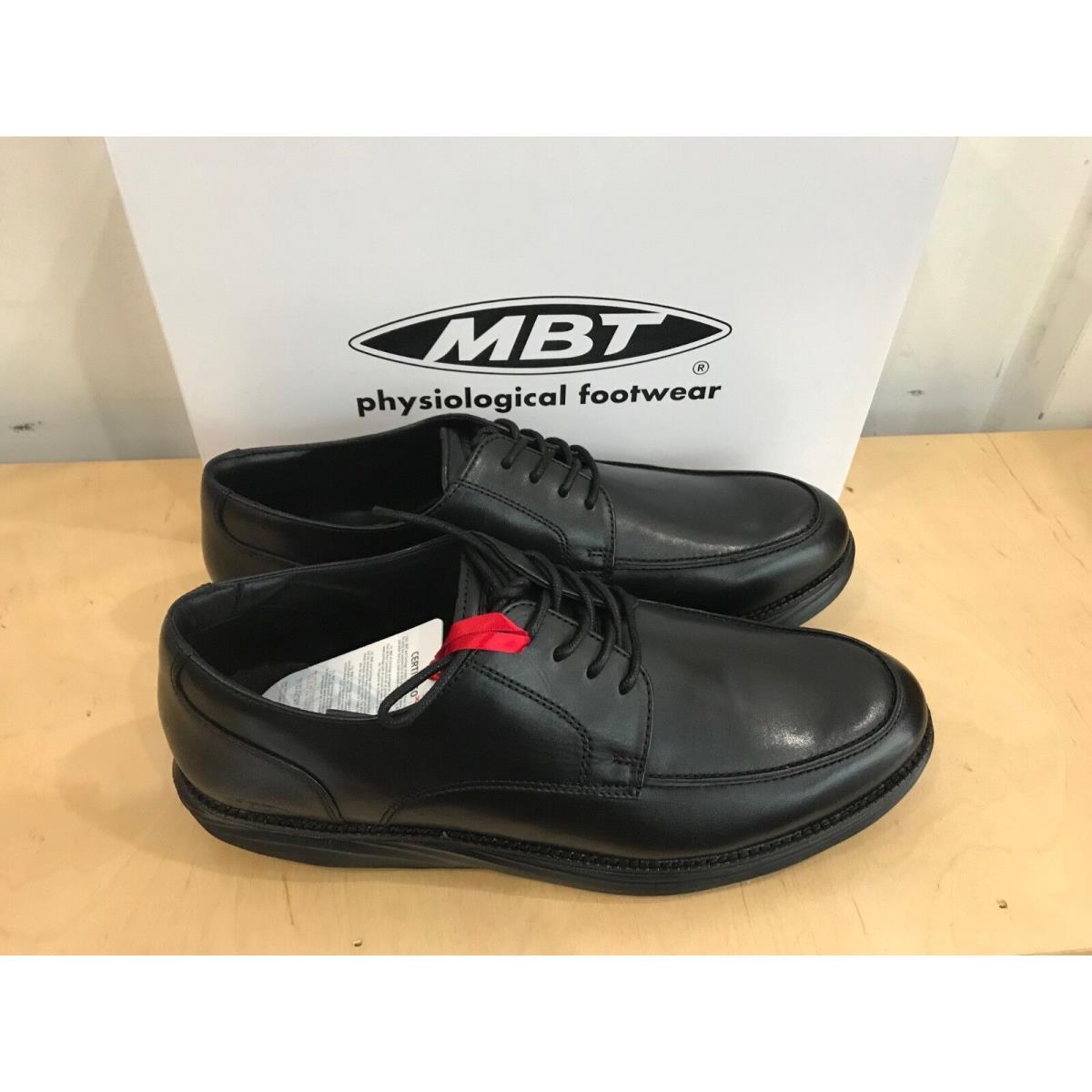 Mbt Boston Men`s Moc Toe Lace Shoe Dress Premium Leather Lightweight 2 Color