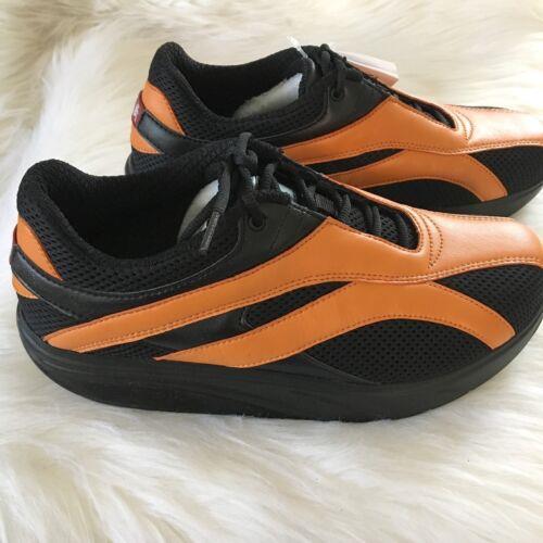 Sz 10.5 Mbt Womens Shoes Comfort Fire Black Orange Physiological Shoes