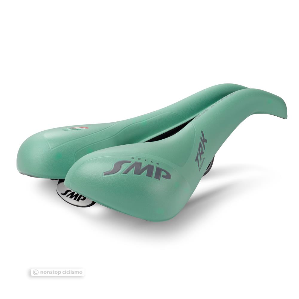 Selle Smp Trk Medium Bicycle Saddle Split Cutout Bike Seat : All Colors - Bianchi Celeste