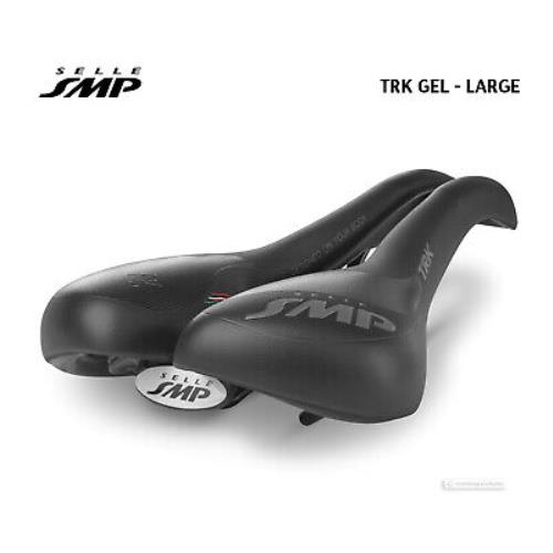 Selle Smp Trk Large Gel Bicycle Saddle Cutout Bike Seat : Black