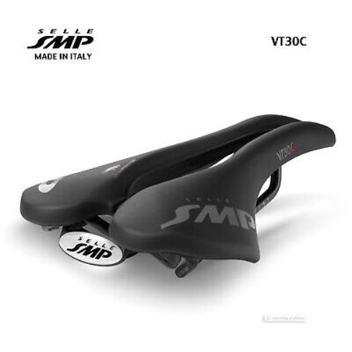 Selle Smp VT30C Bicycle Saddle : Velvet Touch Black - Made IN Italy