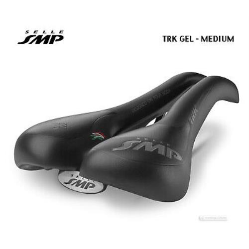 2023 Selle Smp Trk Medium Gel Bicycle Saddle : Black - Made IN Italy