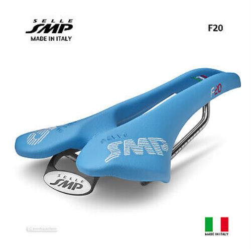 Selle Smp F20 Saddle : Light Blue - Made IN Italy