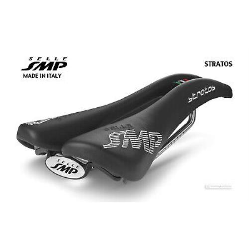2023 Selle Smp Stratos Saddle : Black - Made IN Italy