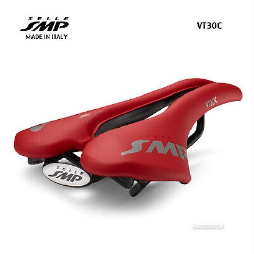 Selle Smp VT30C Saddle : Velvet Touch Red - Made IN Italy