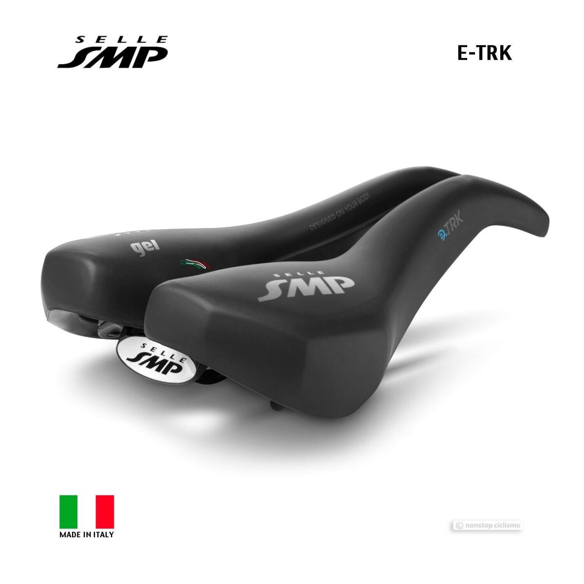Selle Smp E-trk Gel E-bike Saddle : Black - Made IN Italy