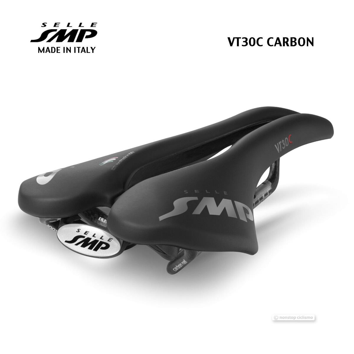 Selle Smp VT30C Carbon Saddle : Velvet Touch Black - Made IN Italy
