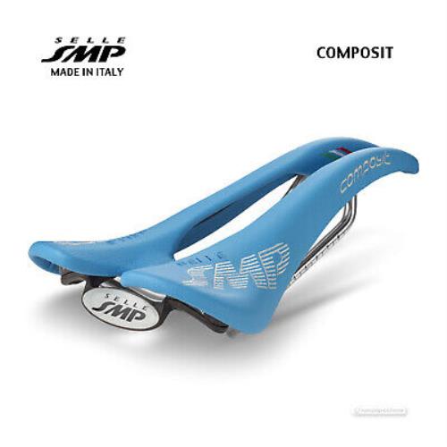 Selle Smp Composit Saddle : Light Blue - Made IN Italy - Light Blue