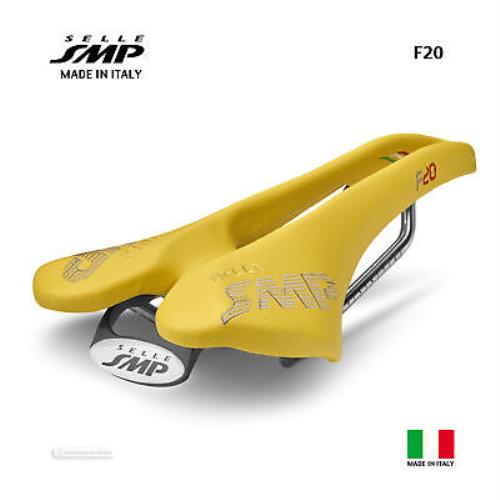 Selle Smp F20 Saddle : Yellow - Made IN Italy