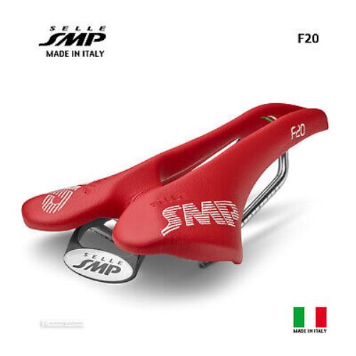 Selle Smp F20 Saddle : Red - Made IN Italy