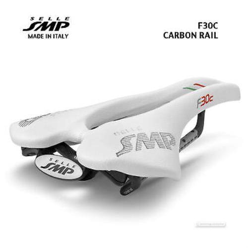 Selle Smp F30C Carbon Saddle : White - Made IN Italy