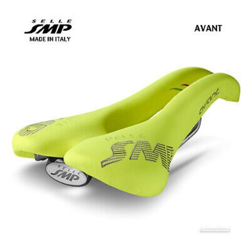 Selle Smp Avant Saddle : Yellow Fluo - Made IN Italy - Yellow Fluo